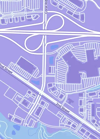 Street map around Corridor Cards, Coralville