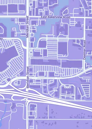 Street map around Cosmic Games, Bellingham