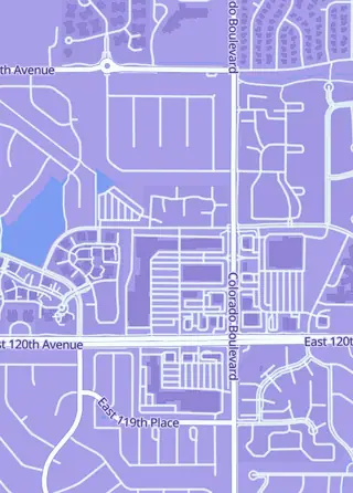 Street map around Courtside Collectibles, Llc., Thornton