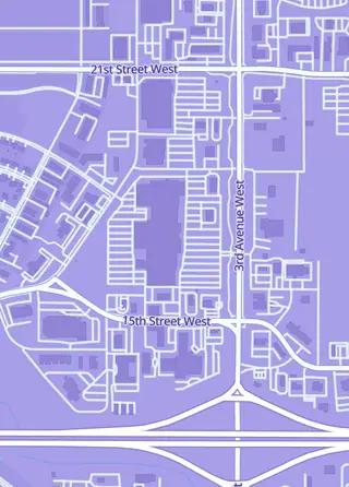 Street map around Cq Engraving & Gifts, Dickinson