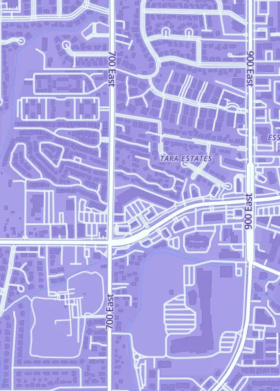 Street map around Crave Collectibles, 745 East Fort Union Blvd, Midvale, UT