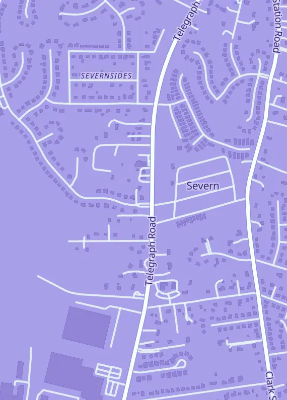 Street map around Crown Tier Collectibles, Severn, MD
