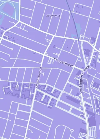 Street map around Ctrl+Alt Vault, Nutley