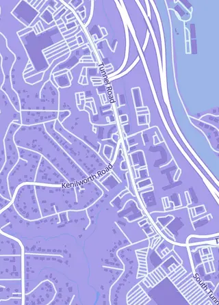 Street map around Dancing Bear Toys, Asheville