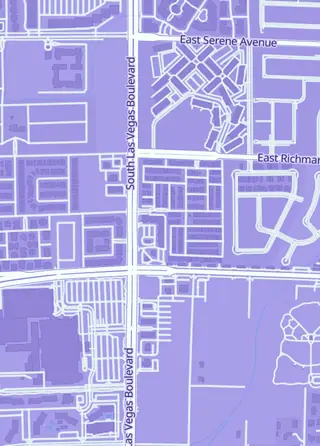 Street map around Darkside Games TCGs, Las Vegas