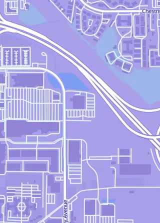 Street map around Dave and Adam's Card World, Buffalo