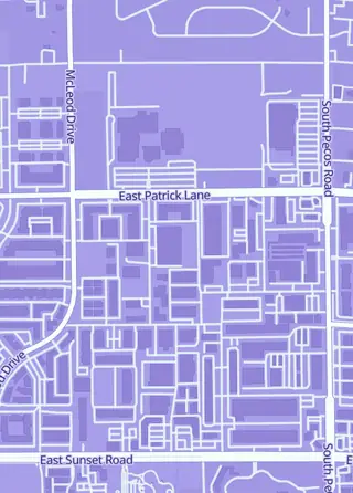 Street map around Desert Collectibles, Las Vegas