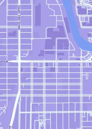 Street map around Dice Dungeon, Sheboygan