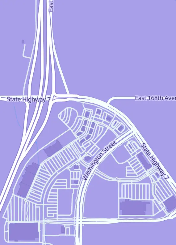 Street map around Do Gooder Games Cafe, 16639 Washington St, Thornton, CO