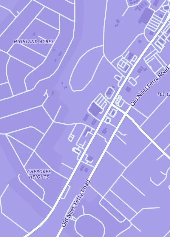 Street map around Dominic's Dominion, 147 Cherokee Heights Dr, Maryville, TN