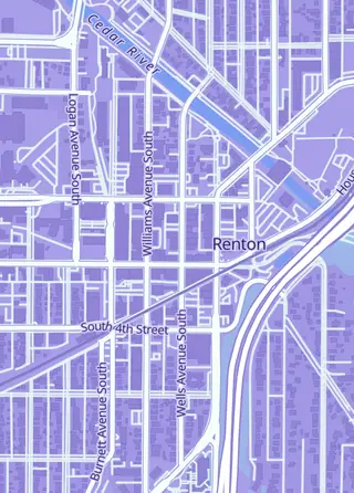 Street map around DPad Retro Gaming and Collectibles, Renton