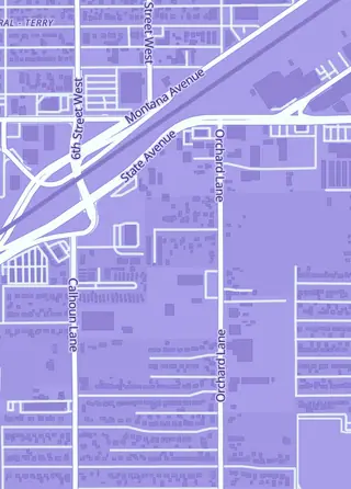 Street map around Dragon Collectibles Grading, Billings