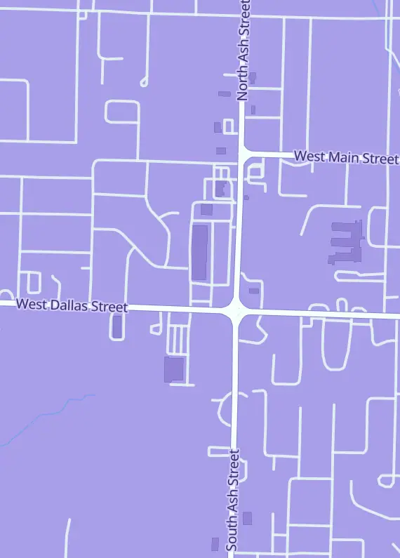 Street map around Dragon House Games, LLC, 507 S Ash St #102, Buffalo, MO