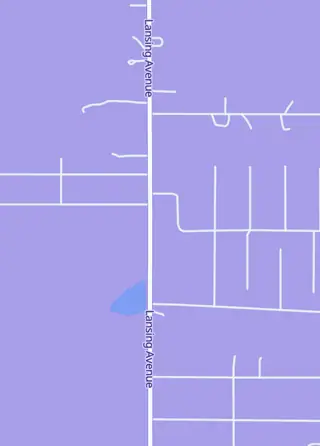 Street map around Duel and Dice, Blackman Township