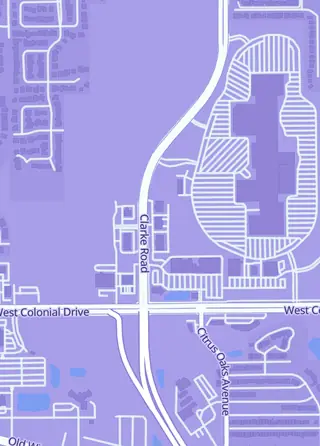 Street map around Dynasty Collectibles, Ocoee