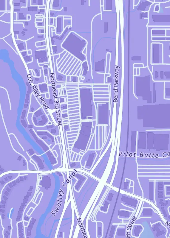 Street map around E 4 Cards and More, 3188 N Hwy 97 #101, Bend, OR