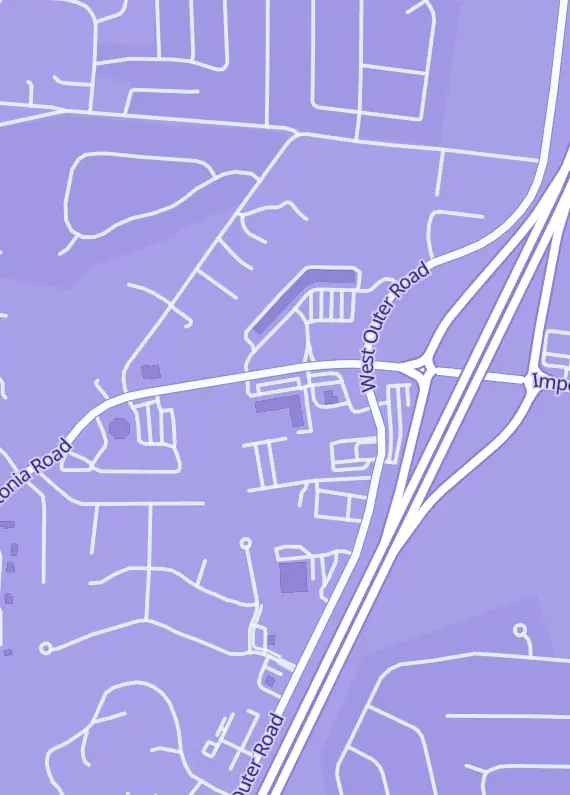 Street map around Elite Collectibles, 1258 Imperial Main St, Imperial, MO