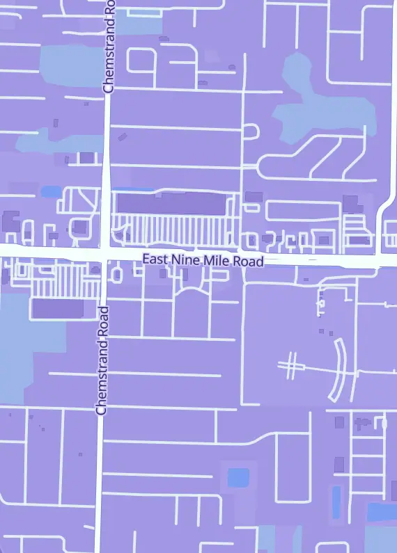 Street map around Emerald Fortress Home of Anchor Up Sports, 319 E Nine Mile Rd, Pensacola, FL
