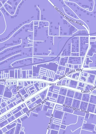 Street map around Emerald Haven, Longview