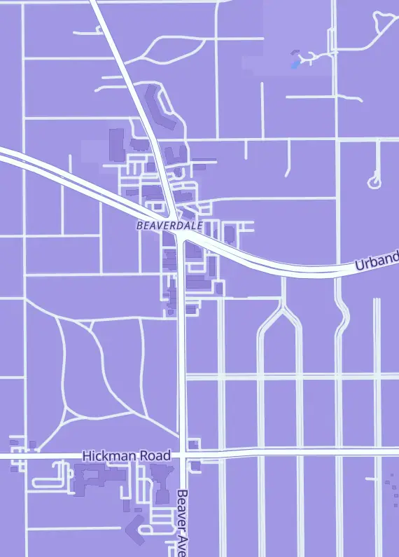 Street map around Empire Cards, 2649 Beaver Ave, Des Moines, IA
