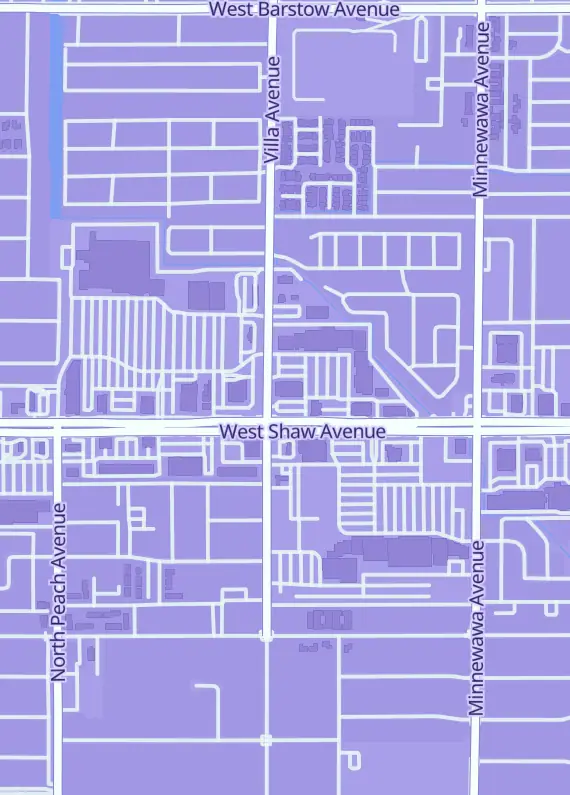 Street map around Ender's Games, 195 W Shaw Ave #101b, Clovis, CA