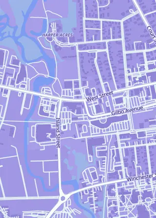 Street map around Enterprize Comics, Etc., Keene