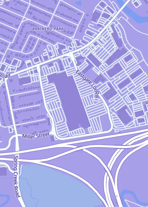 Street map around Epikos Comics & Games, 5864 Brainerd Rd, Chattanooga, TN