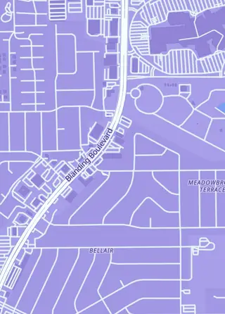 Street map around Erkz Card Bazaar, Orange Park