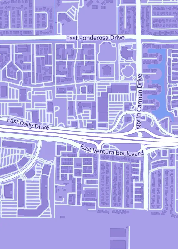 Street map around +ev Games, 300 N Lantana St Ste 38, Camarillo, CA