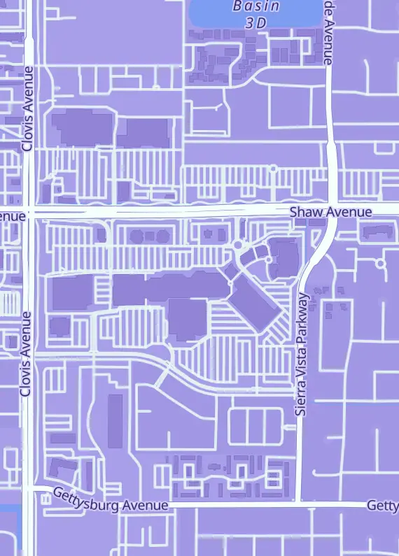 Street map around Evolution Gaming & Collectibles, 1050 Shaw Ave #83, Clovis, CA