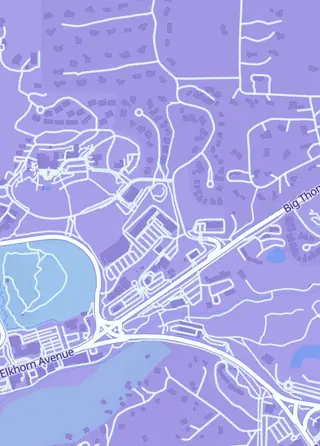 Street map around Fabled Collections, Estes Park