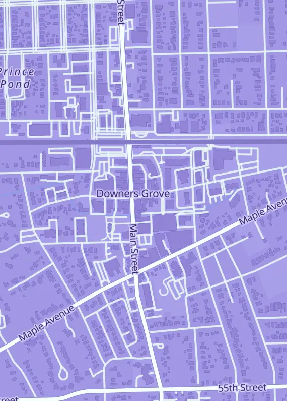 Street map around Fair Game, 1015 Curtiss St, Downers Grove, IL