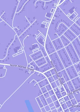 Street map around Family Traditions Hobby, Elizabethtown
