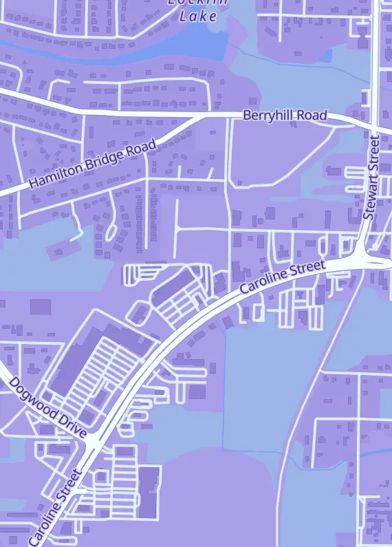 Street map around Fan2Fan L.L.C., 6588 Caroline St, Milton, FL