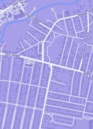 Street map around Fantasy Realms, Pittsfield
