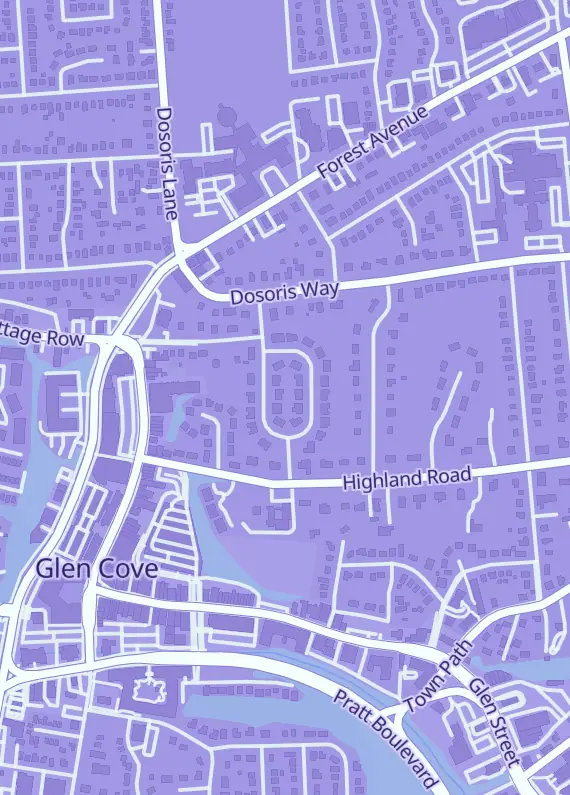 Street map around Filthbomb Breaks, Glen Cove, NY
