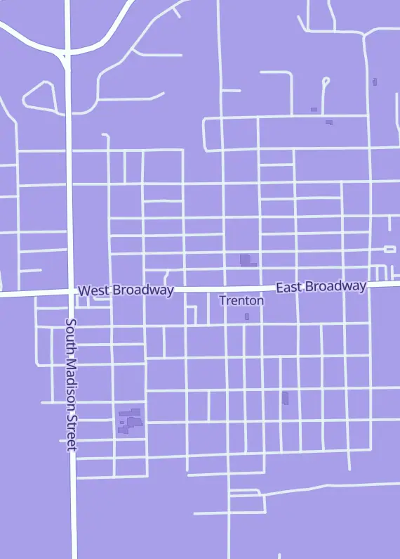 Street map around Five Star Sports Cards 618, 25 W Broadway St, Trenton, IL
