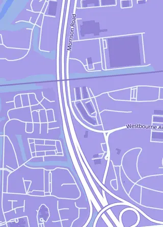 Street map around Forever Games, Columbus