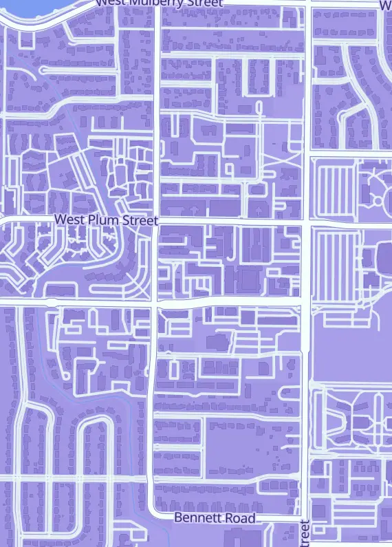 Street map around Foxfire Games, 1228 W Elizabeth St Ste C4 & C5, Fort Collins, CO