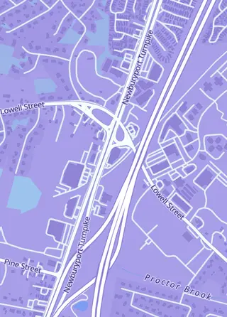 Street map around Freshpullz, Peabody