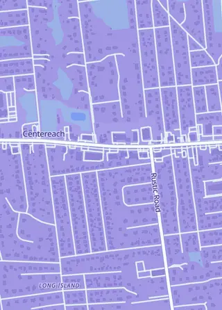 Street map around Funky Town Collectibles, Brookhaven