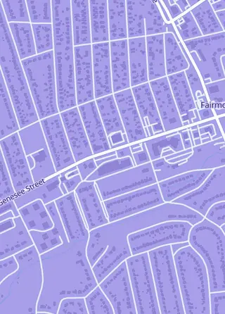 Street map around Funky Town Comics and Vinyl, Camillus