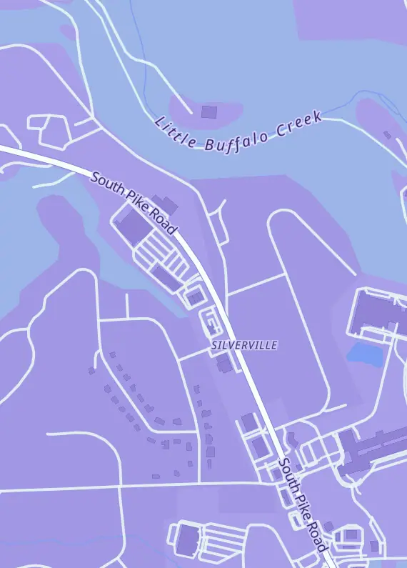 Street map around G&T Sports Cards Plus, 309 Buffalo Plz, Sarver, PA