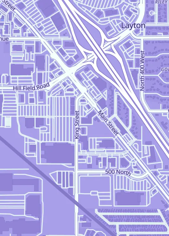 Street map around Game Den - Layton, 719 N Main St, Layton, UT
