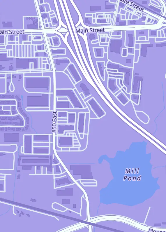 Street map around Game Grid Lehi, 400 Millpond Dr #F, Lehi, UT