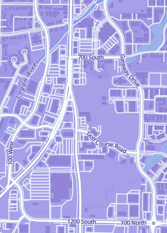 Street map around Game Grid, 880 S Main St #134, Logan, UT
