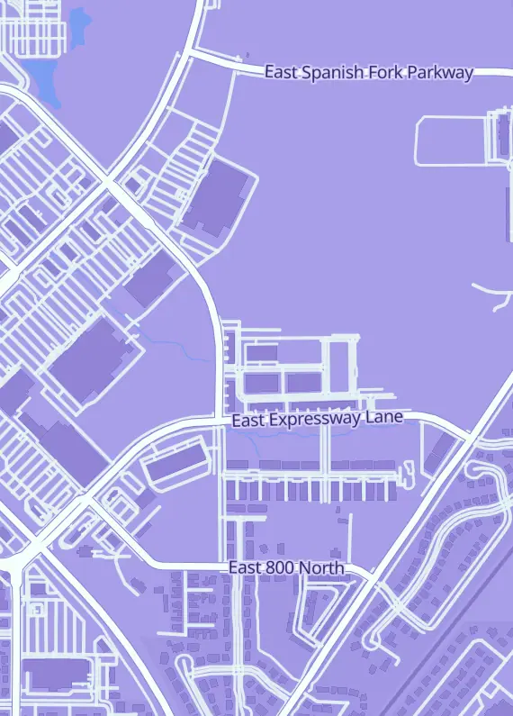 Street map around Game Grid Spanish Fork, 1127 E 1060 N, Spanish Fork, UT
