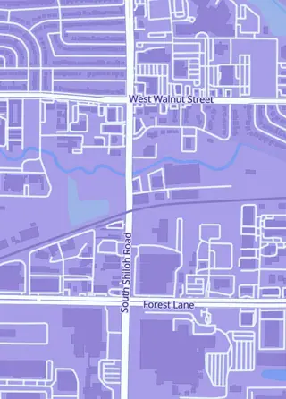 Street map around Game Nerdz, Richardson