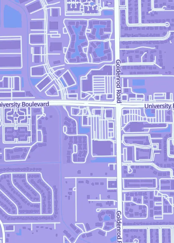 Street map around Game Time Cardz, 7414 University Blvd Ste 112, Winter Park, FL