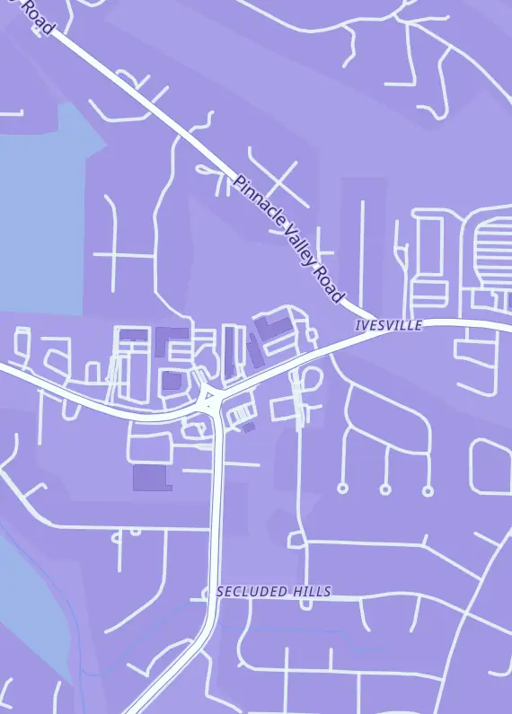 Street map around Gameday Little Rock, 14710 Cantrell Rd Ste B8, Little Rock, AR